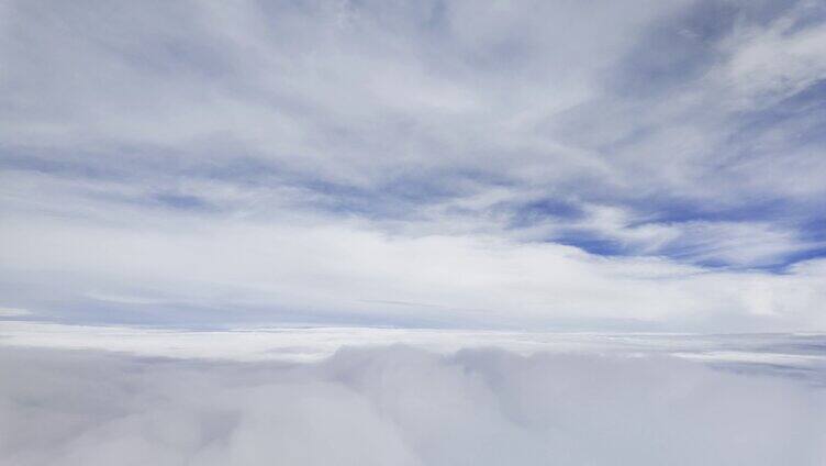 云层之上 飞机窗外云海