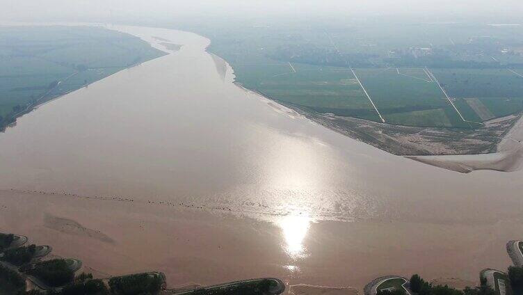 黄河水 黄河沿岸 黄河浮桥 黄河流域