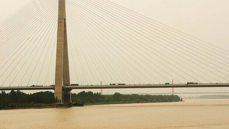 黄河水 黄河沿岸 黄河浮桥 黄河大桥