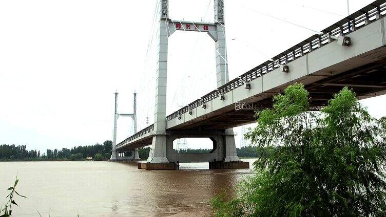 黄河水 黄河沿岸 黄河浮桥 黄河大桥