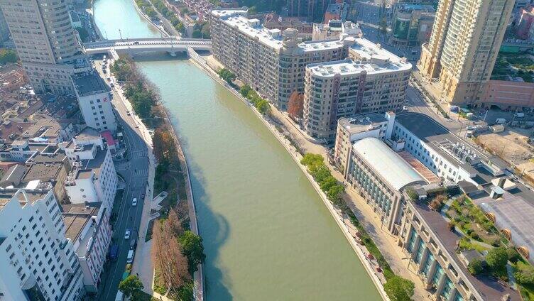 上海外滩黄浦江苏州河游船风景视频素材