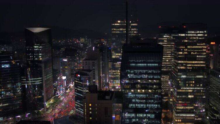 韩国首尔夜景延时