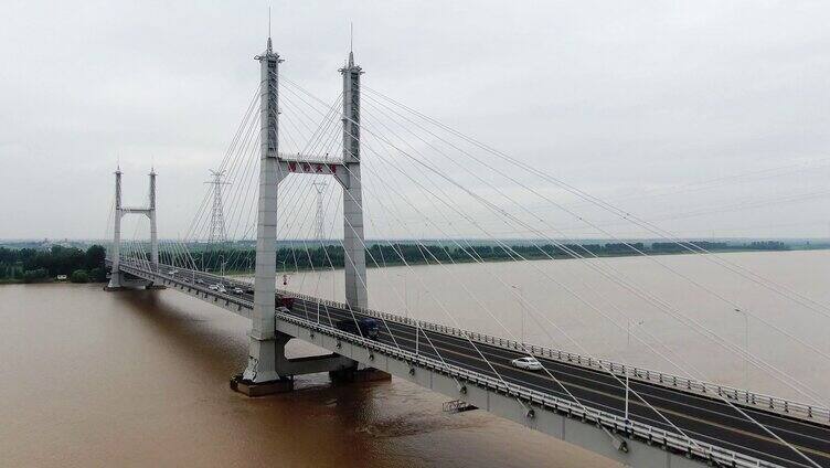 黄河水 黄河大桥 黄河浮桥 黄河交通