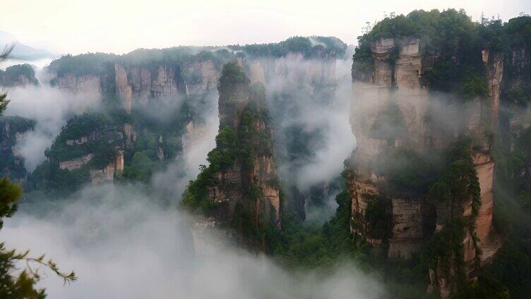 美丽祖国大好河山山川河流雪景