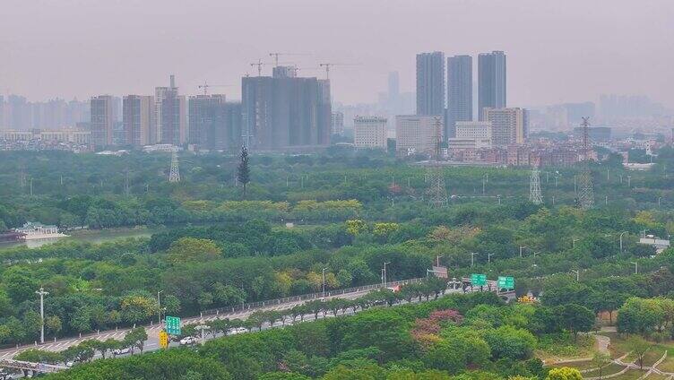 广州海珠区航拍高楼大厦摩天大楼城市建设广