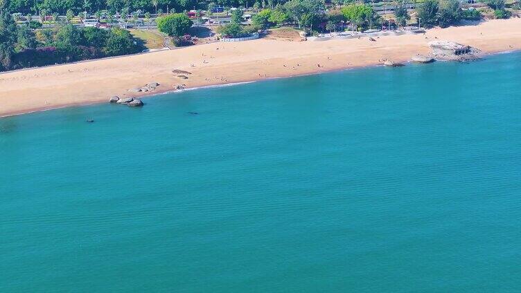 东海大海海边海水海浪沙滩海滩航拍风景唯美