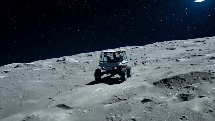 4K月球探测车视频素材