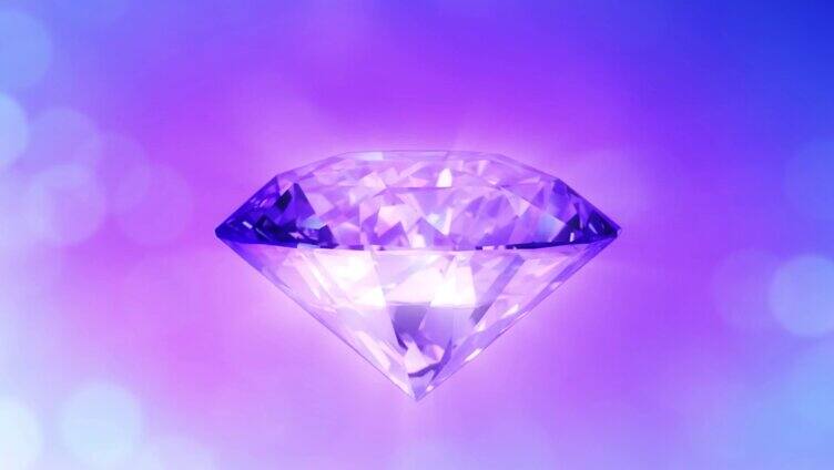 紫色钻石循环浪漫唯美背景