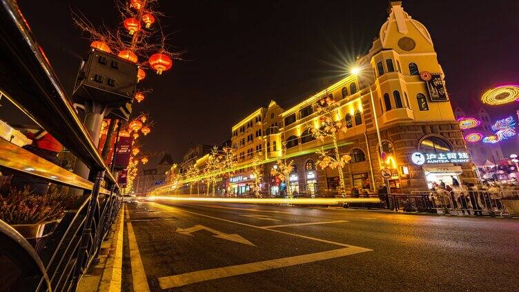 延时合集-中山路夜景逛街里