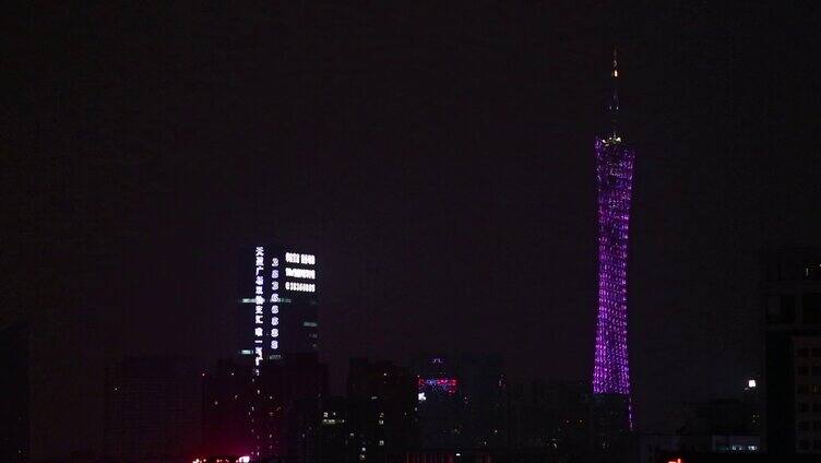 广州塔夜景 城市宣传