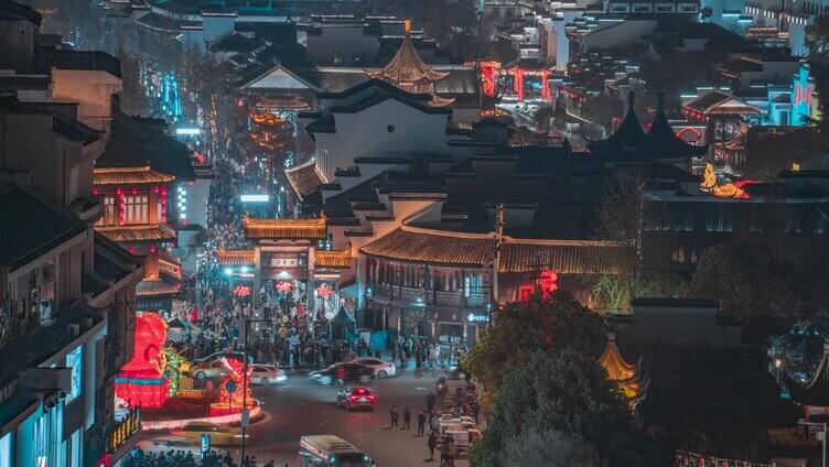 古秦淮夜景_夜景延时