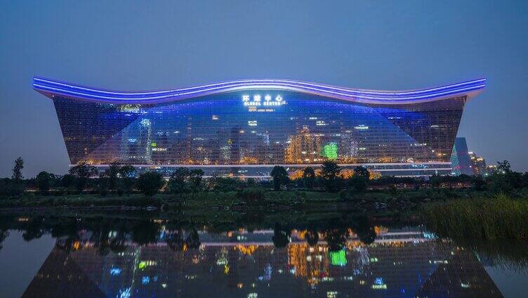 环球中心桂溪生态公园日转夜