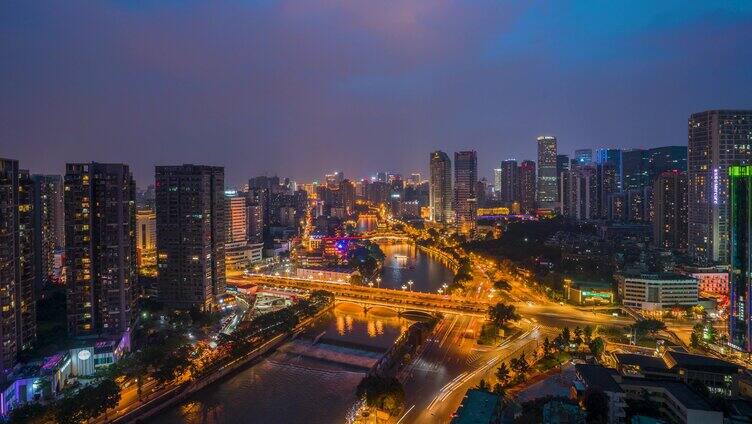 安顺廊桥九眼桥商业区府河日转夜