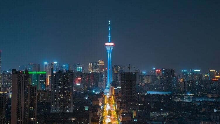 成都339夜景成华大道新鸿路