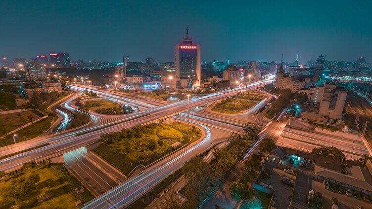 莲花桥_夜景延时