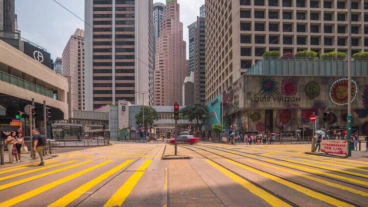 香港红绿灯人行道