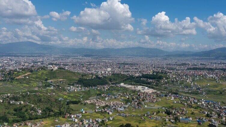 高角度城市景观