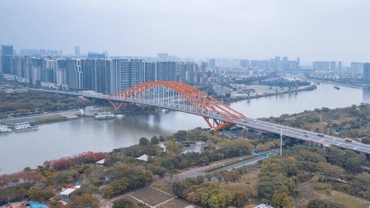 东平大桥航拍风景