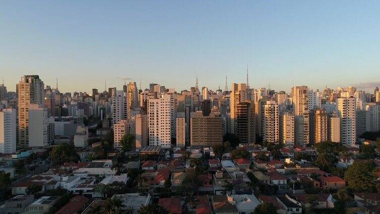 鸟瞰图圣保罗市，巴西