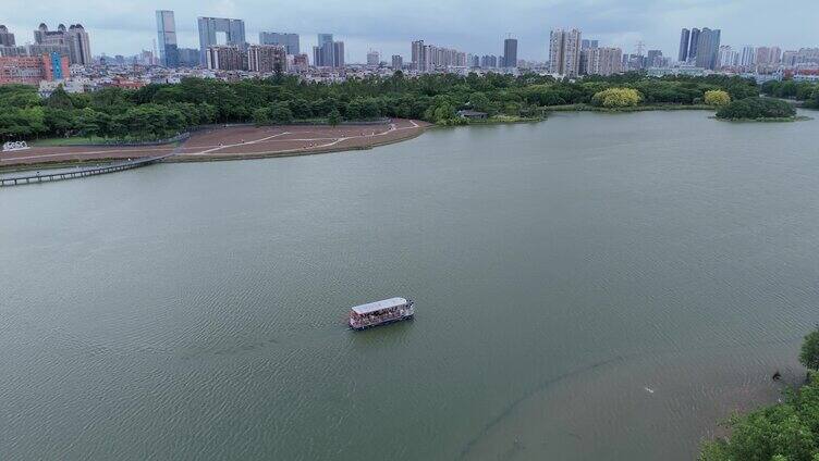 广州海珠湖公园海珠湿地航拍合集4