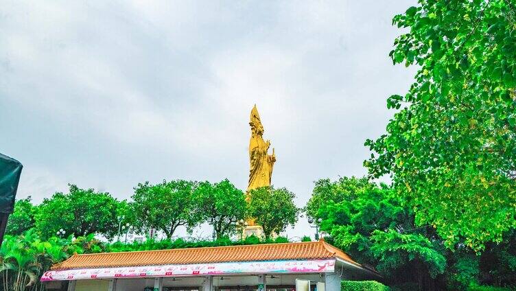 广州_莲花山_大雄宝殿_景点延时