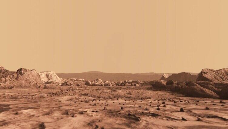 火星广阔的表面