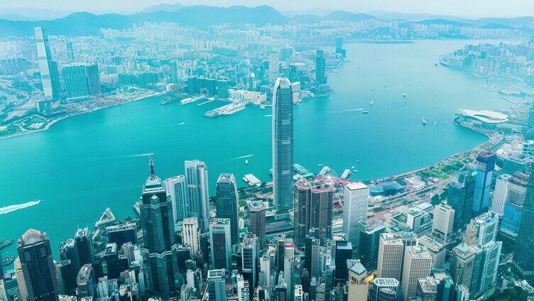 香港IFC香港国际金融中心航拍_香港航拍