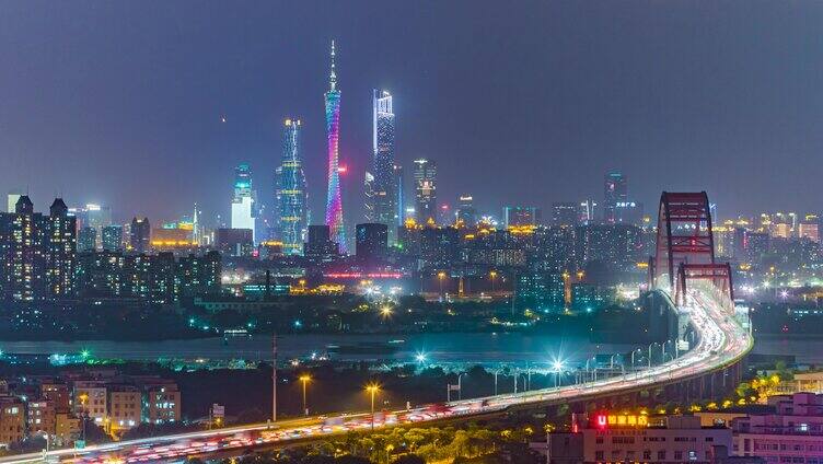 新光大桥+三塔夜景