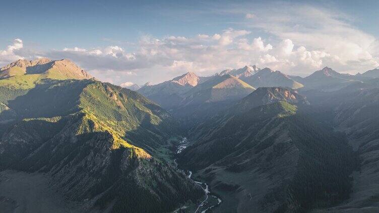 大山晚霞山脉云延时合集