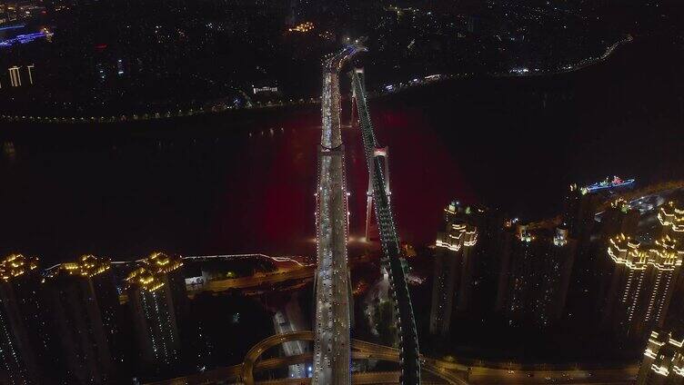 重庆_鹅公岩大桥夜景_鹅公岩立交夜景