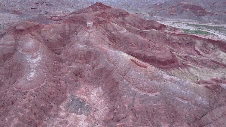 雅丹地貌 丹霞地 航拍 地貌 干旱 土山