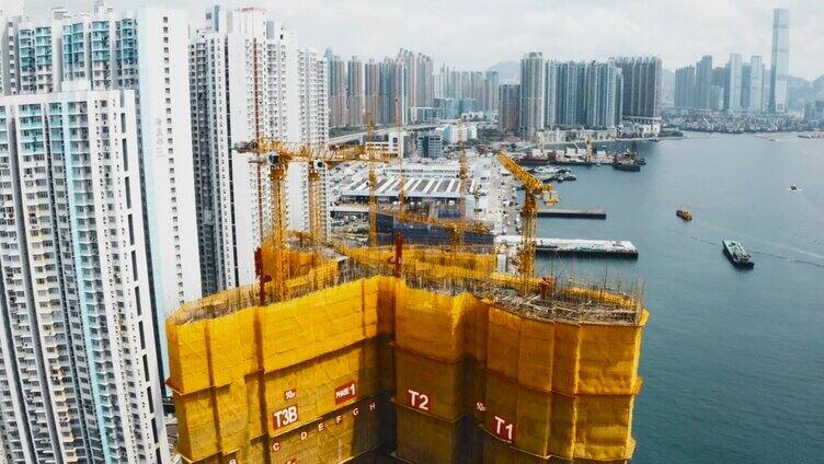 香港的工业建筑起重机及建筑工程