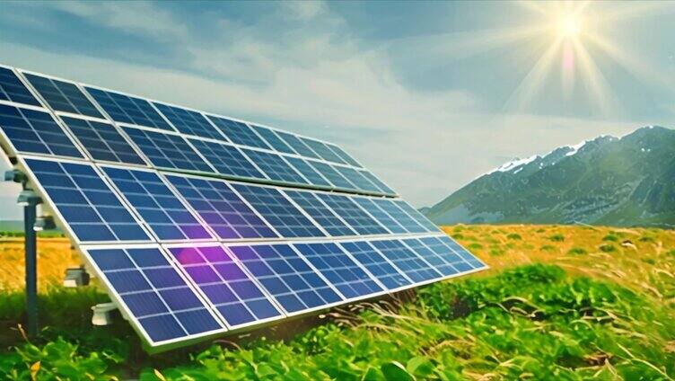 光伏太阳能板清洁能源新能源发电