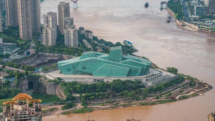 重庆大剧院_日景固定延时