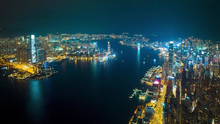 香港维多利亚港夜景