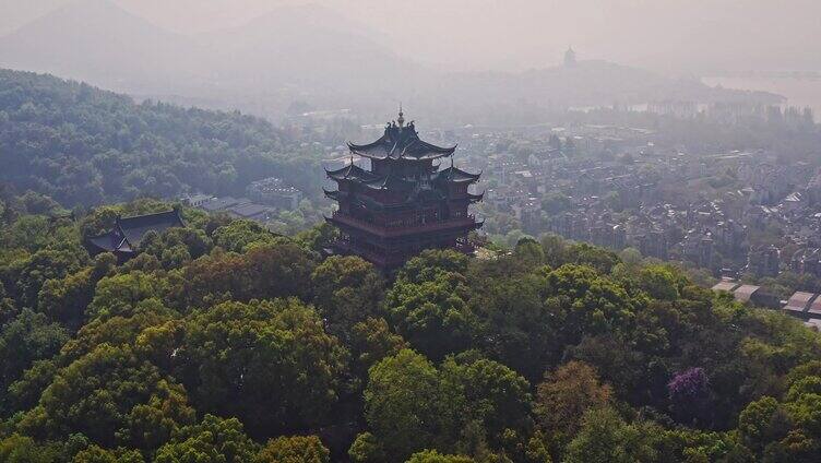 杭州雷峰塔航拍