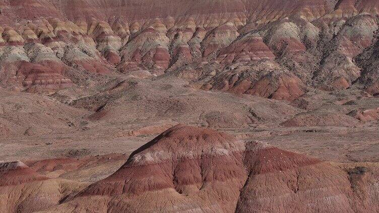 雅丹地貌 丹霞地 航拍 地貌 干旱 土山