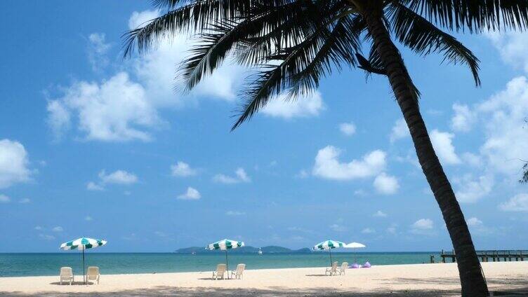 夏天的海滩风景