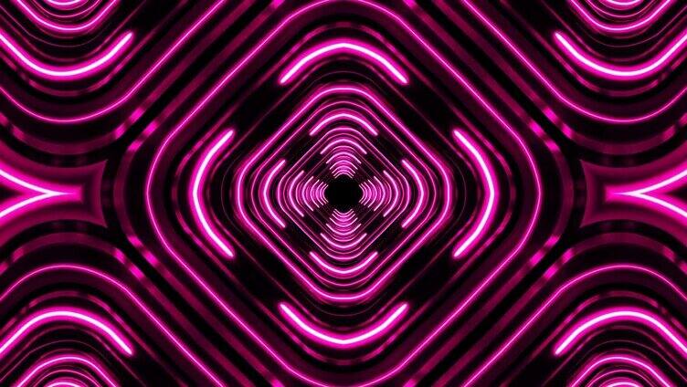 粉色霓虹灯抽象隧道背景