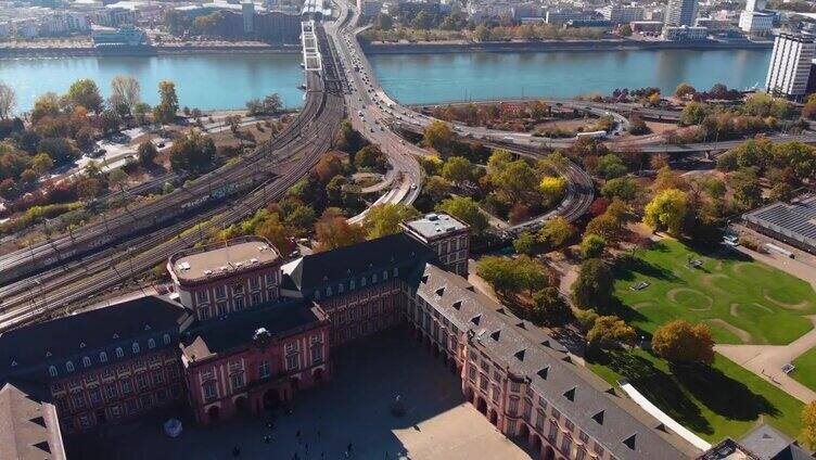 曼海姆市鸟瞰图