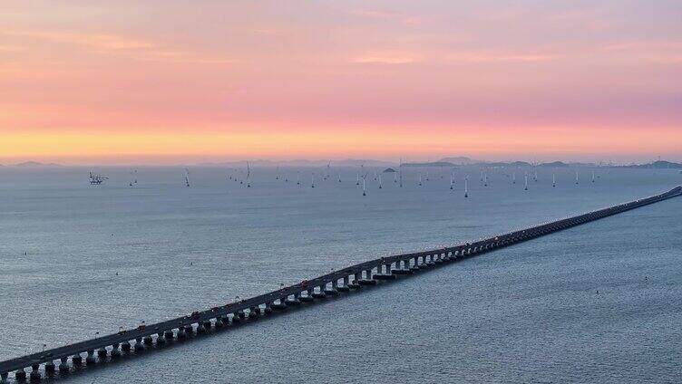 东海大桥 局部 上海建设 临港 跨海大桥