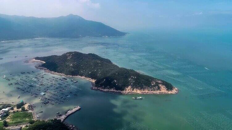 岛屿航拍实景