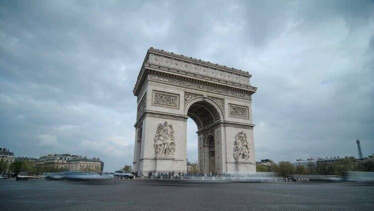 巴黎凯旋门的时间流逝