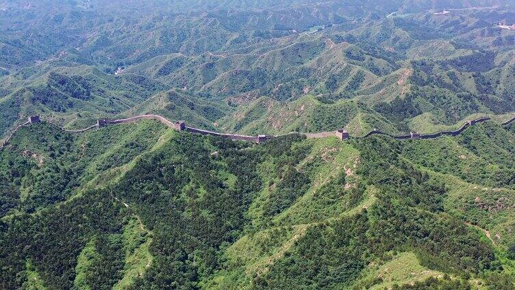 4K航拍河北滦平金山岭长城