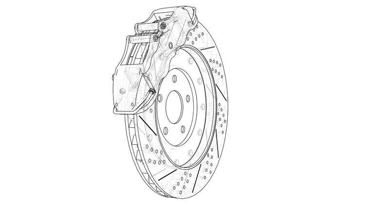 制动盘轮廓。3 d演示视频
