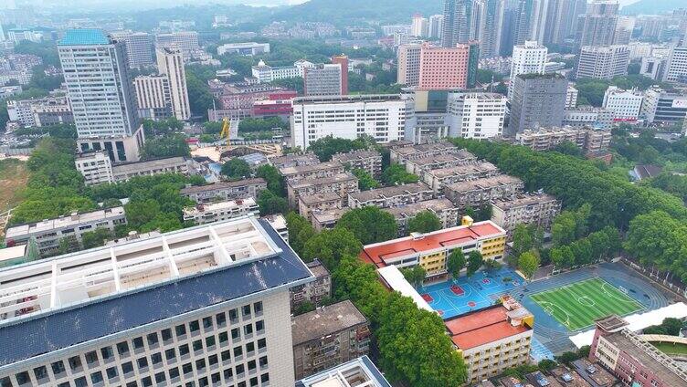 湖北武汉华中师范大学校园航拍大学高校学校