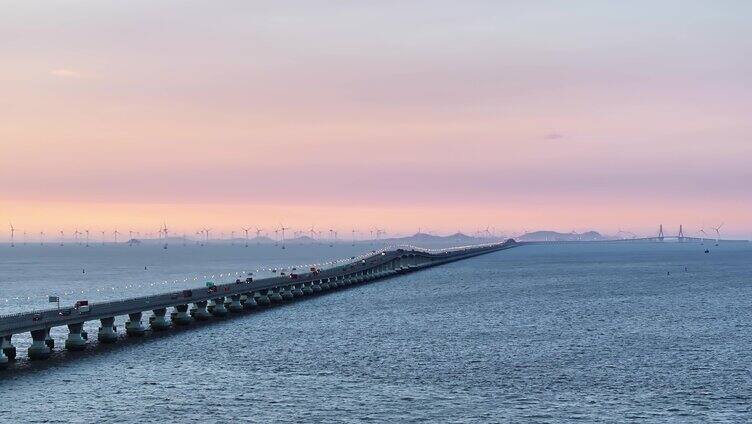 东海大桥 局部 上海建设 临港 跨海大桥