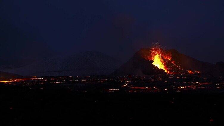 冰岛火山爆发