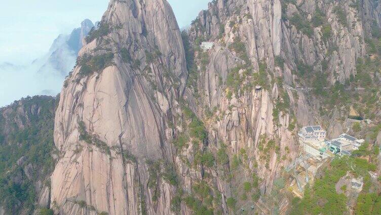 安徽黄山风景区唯美风景视频素材航拍