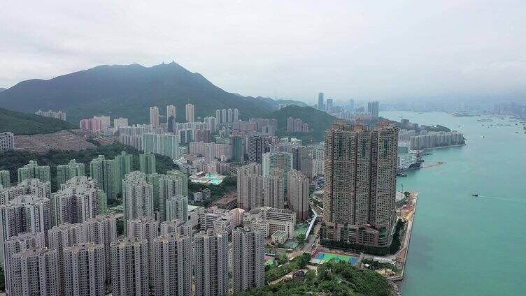 香港柴湾住宅鸟瞰图